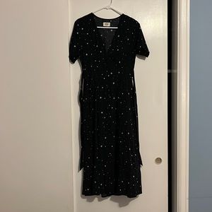 Marine Layer Navy Midi Dress with Pockets